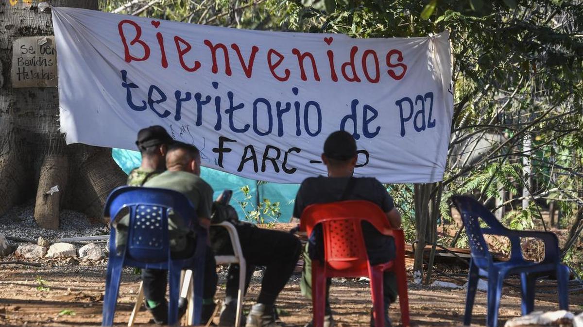Miembros de la guerrilla de las FARC en San José de Oriente, en el norte de Colombia.
