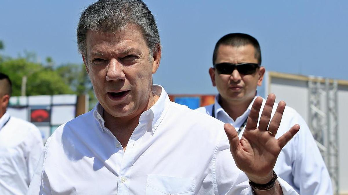 El presidente de Colombia, Juan Manuel Santos, el 5 de julio de 2017, en Cartagena (Colombia).