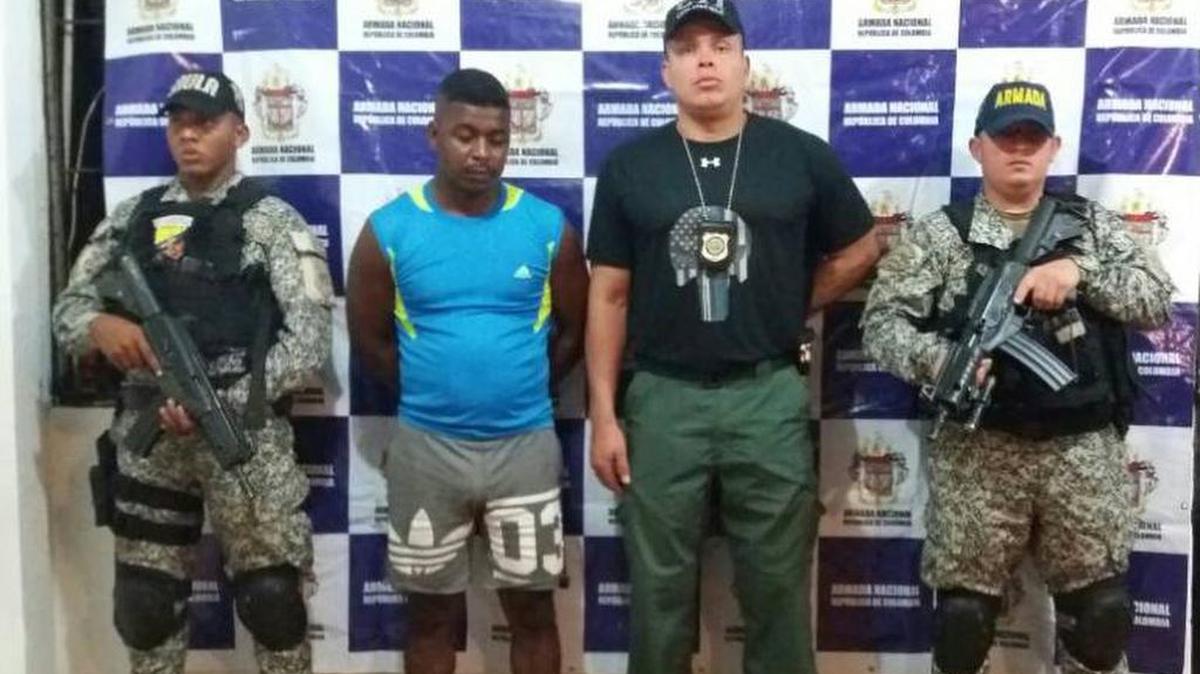 Yerson Enrique Chiriboga Inestroza fue arrestado en el municipio de Tumaco