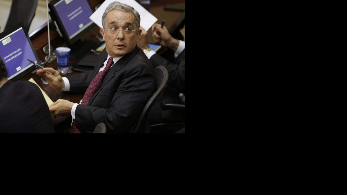 
El ex presidente de Colombia, Alvaro Uribe.
