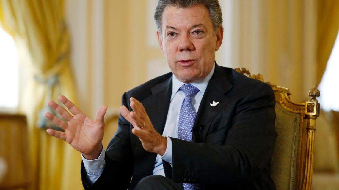 El presidente colombiano, Juan Manuel Santos en una foto de archivo. AP