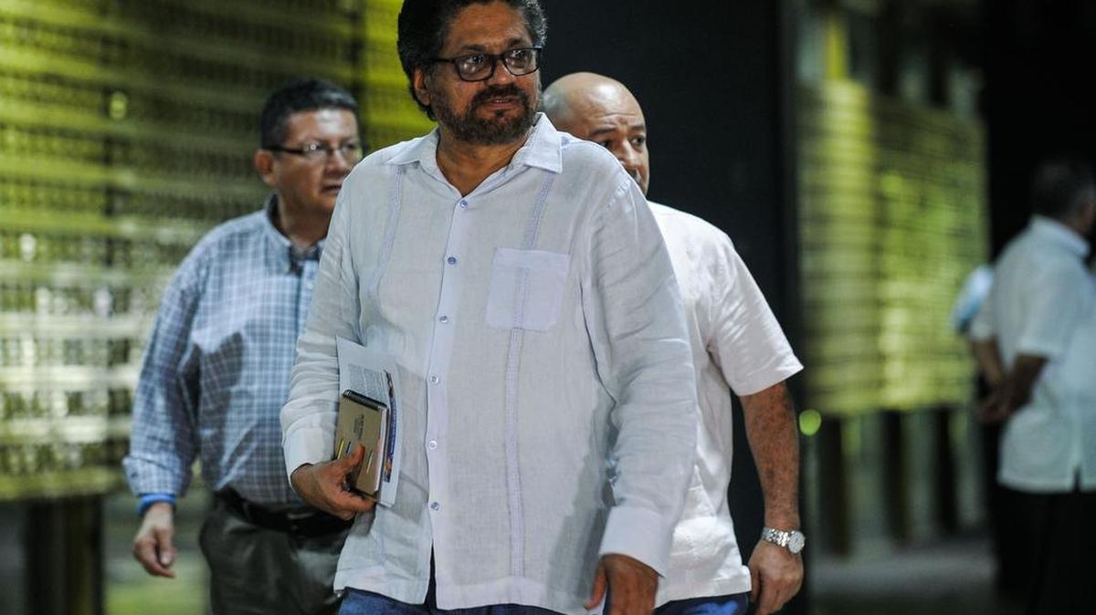 El segundo jefe de la guerrilla de las FARC y líder de la delegación de esa guerrilla en Cuba, Luciano Marín, alias "Iván Márquez".