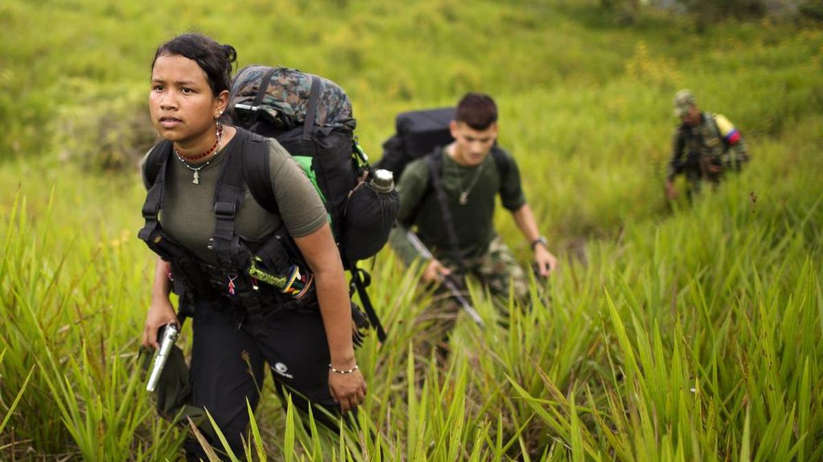 Guerrilleros colombianos en Antioquia, al noroeste del país en enero de este año.