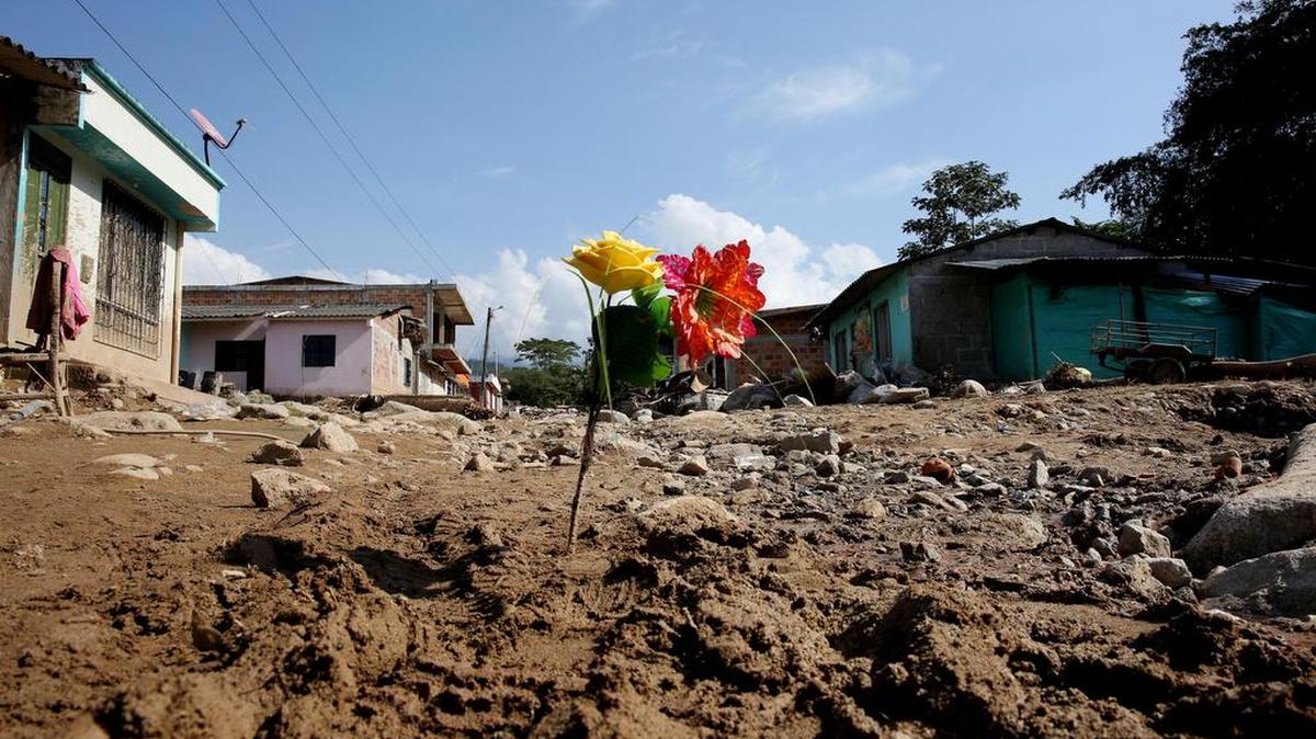Vista de uno de los barrios afectados el martes 4 de abril de 2017, luego de una avalancha que el pasado 1 de abril afectó 17 barrios en Mocoa (Colombia).
