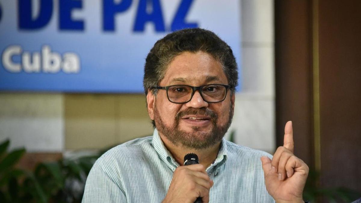 Iván Márquez, jefe negociador de las FARC, durante una conferencia de prensa el 24 de junio en La Habana.