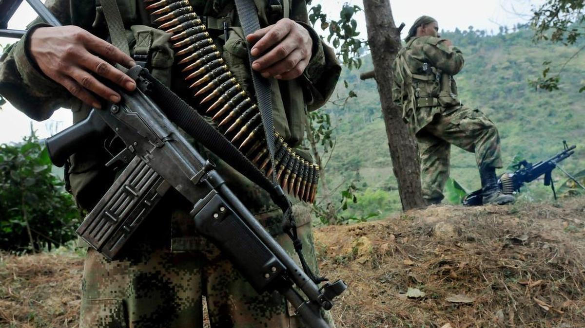 
Imagen de archivo de un retén ilegal de las FARC en el departamento de Cauca, Colombia
