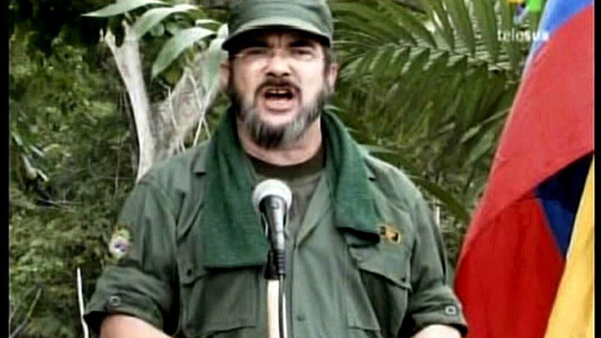 
Imagen del líder de las FARC, alias Timoleón Jiménez o “Timochenko”, el 25 de mayo de 2008. 
