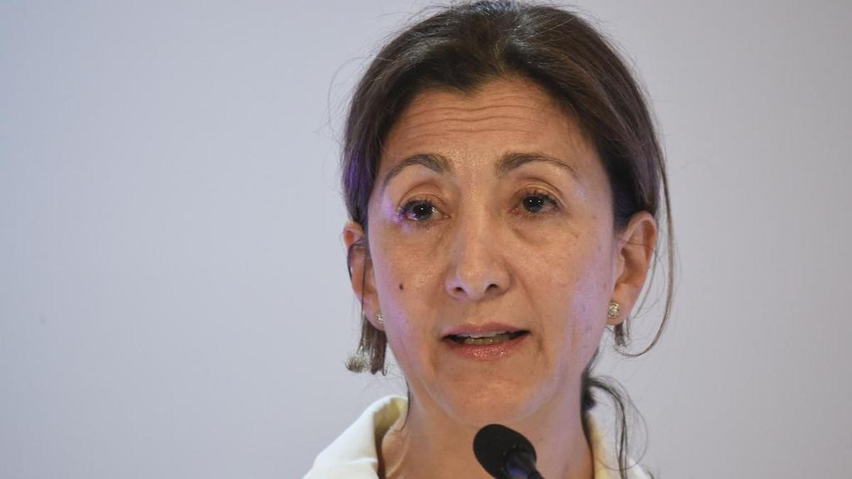 Ingrid Betancourt habla durante una conferencia sobre la reconciliación en Bogotá, el 5 de mayo de 2016.