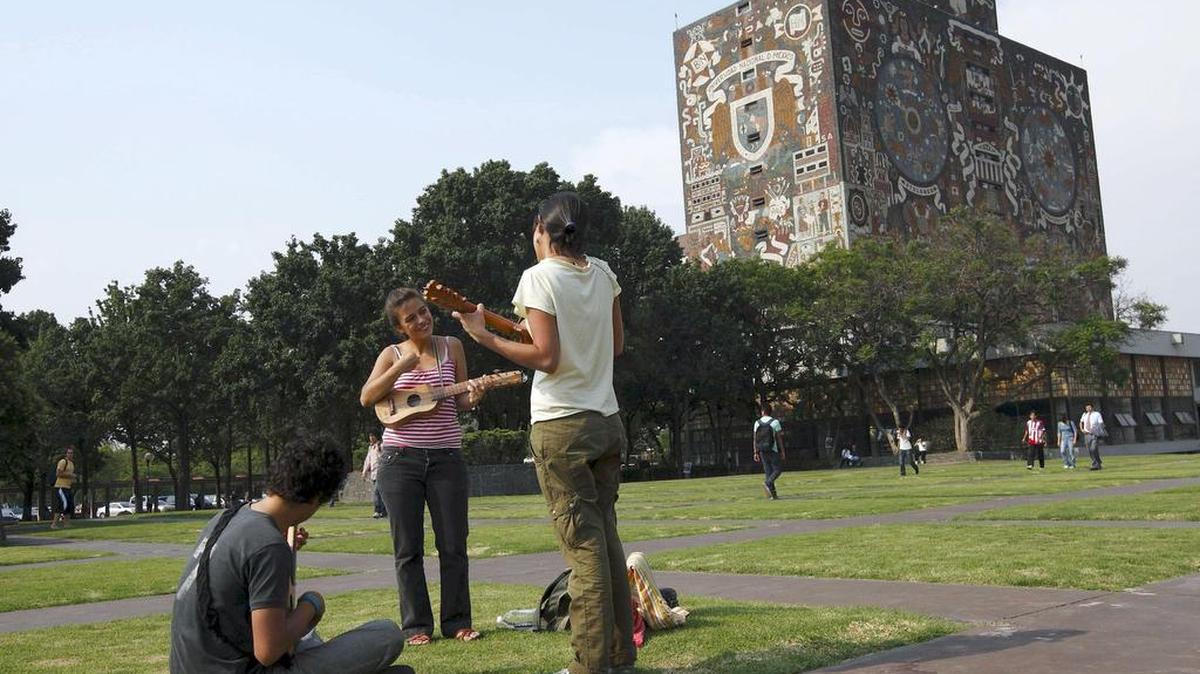 Imagen tomada en 2009 del exterior del edificio de la Universidad Nacional Autónoma de México (UNAM).