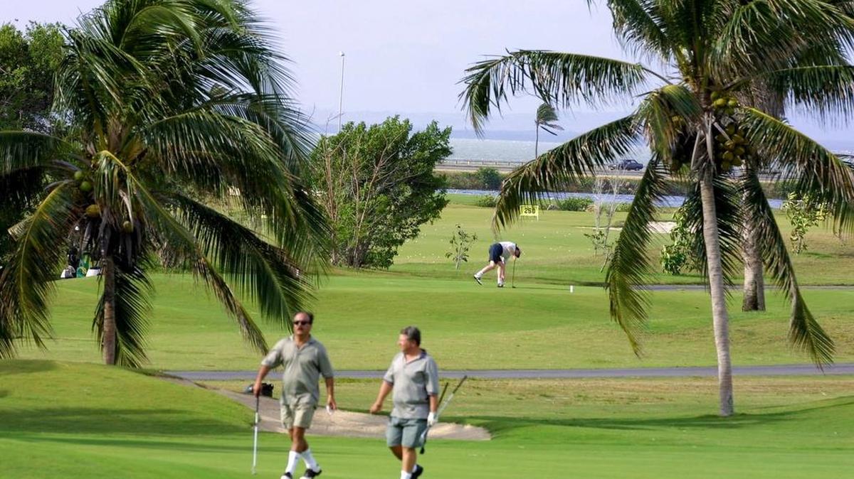 Imagen de archivo de un campo de golf en Varadero, Cuba.