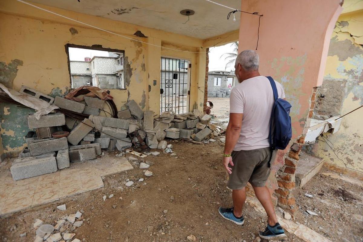 Estos fueron los restos de la casa de Juan Carlos Cordero en la costa del pueblo de Cojímar.