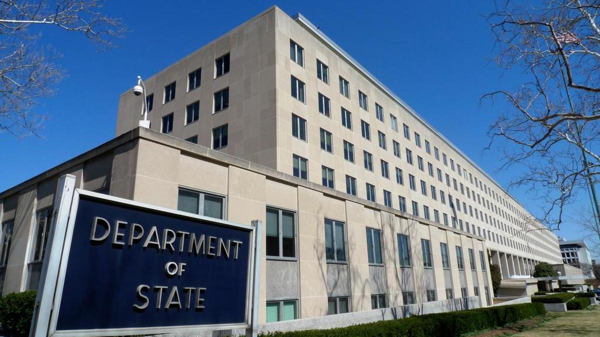
La sede del Departamento de Estado en Washington. Un funcionario de esa agencia gubernamental dijo el martes que están ‘profundamente’ preocupados por la detención de más de un centenar de activistas en Cuba este fin de semana.
