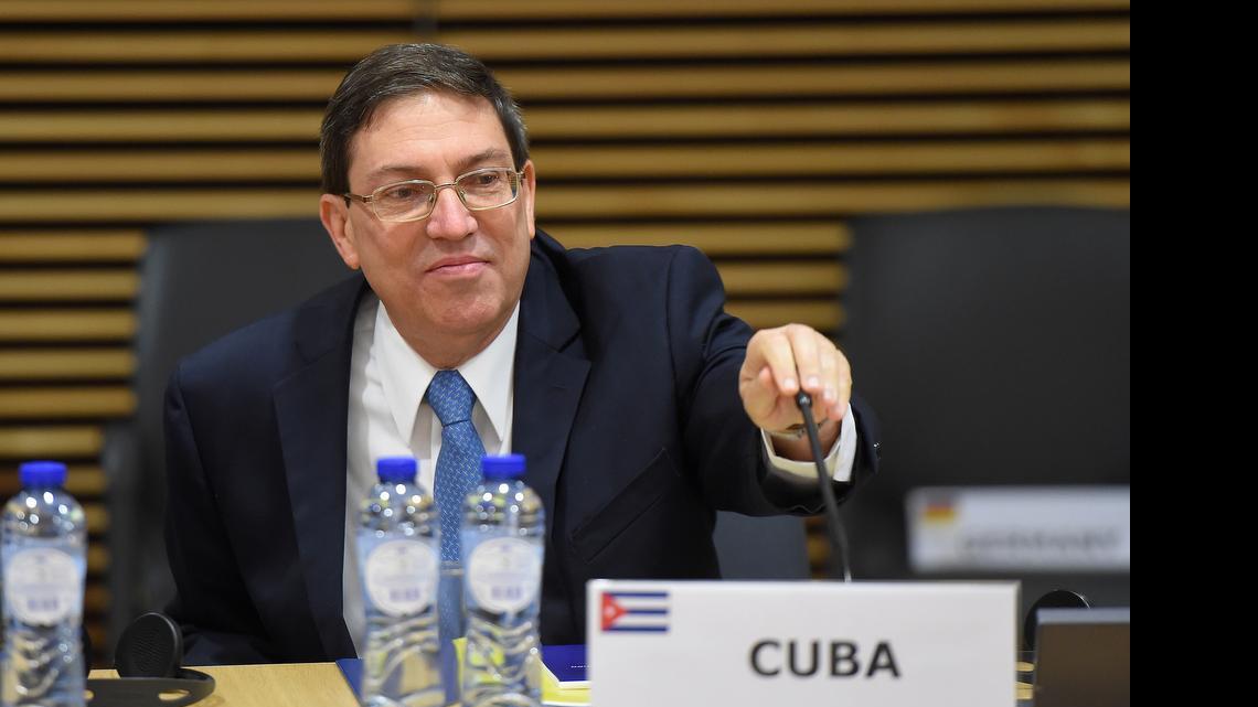 
El ministro de Relaciones Exteriores cubano, Bruno Rodríguez, habla el viernes en la reunión de la Unión Europea y la CELAC en Bruselas.


