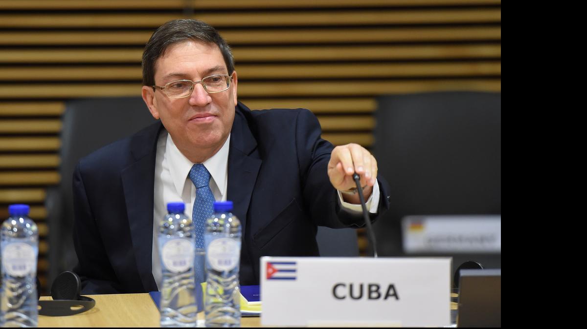 
El ministro de Relaciones Exteriores cubano, Bruno Rodríguez, habla el viernes en la reunión de la Unión Europea y la CELAC en Bruselas.



