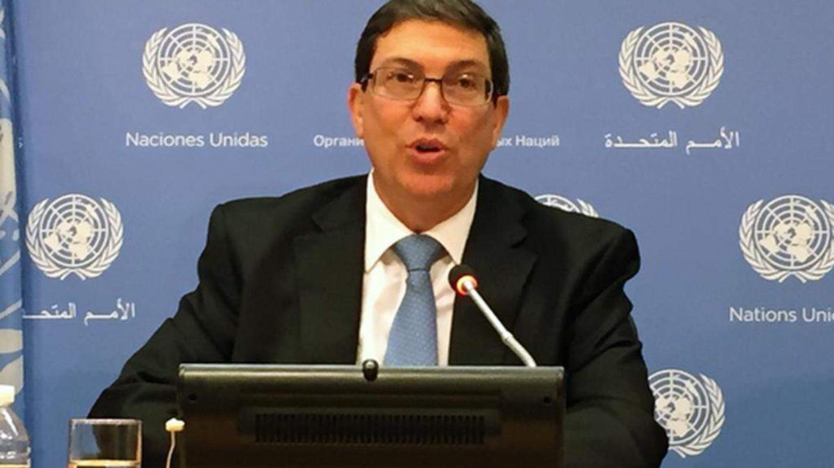 El canciller cubano, Bruno Rodríguez.