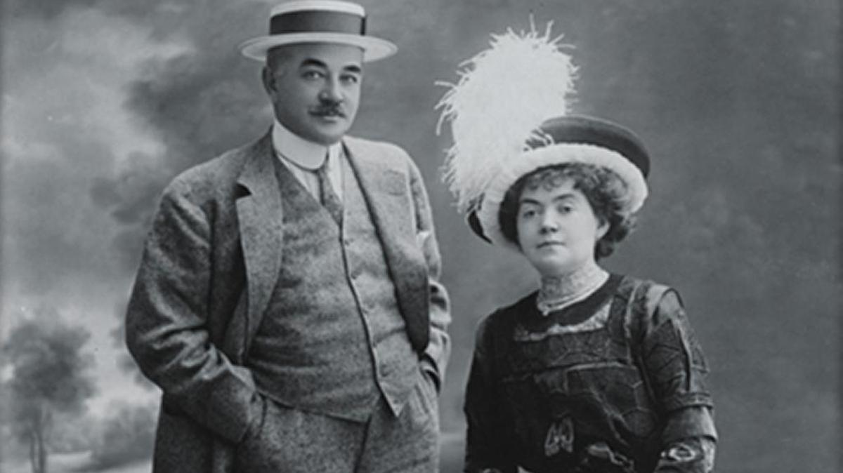 Milton Hershey y su esposa, Catherine Sweeney, con quien planeó ir a Cuba.