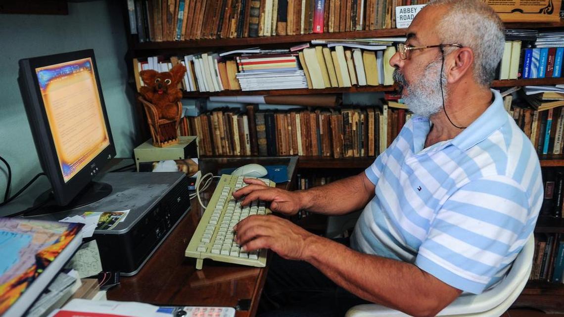 
El escritor cubano Leonardo Padura en La Habana, el 10 de junio de este año.
