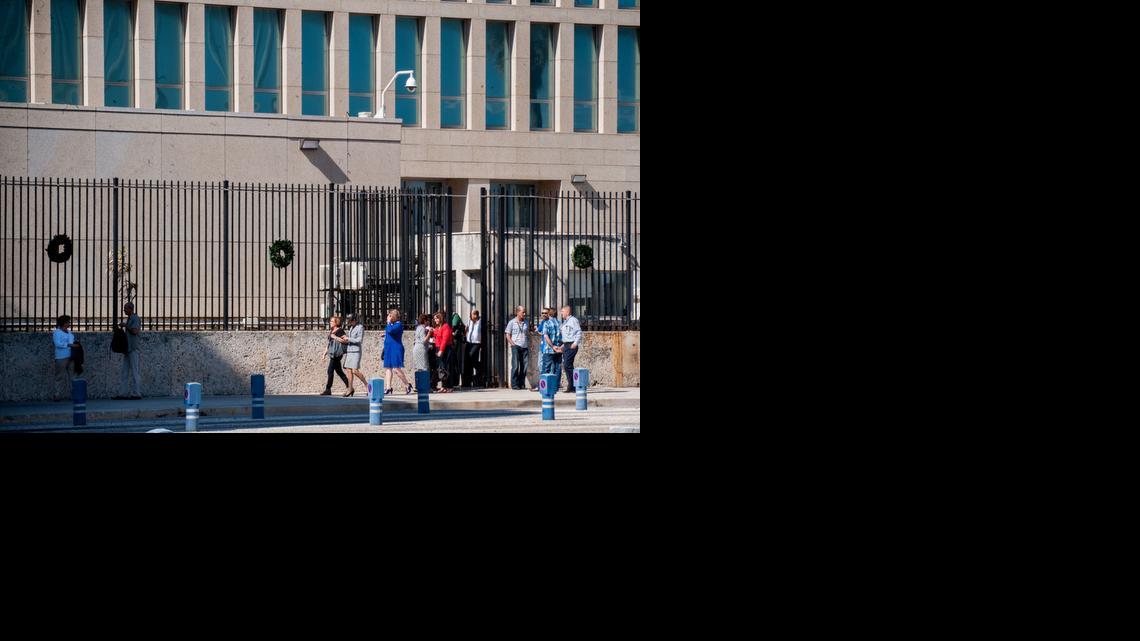 
Vista de la Sección de Intereses de Estados Unidos en La Habana. 
