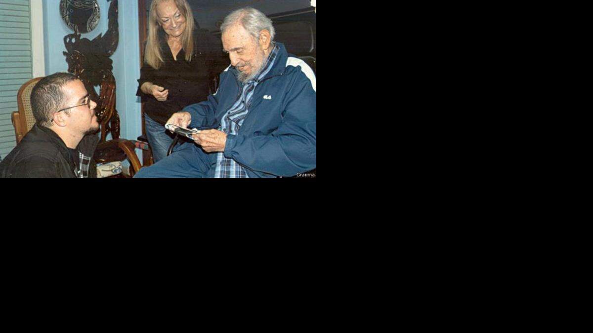
Randy Perdomo y Fidel Castro.
