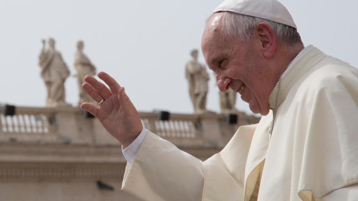 
El papa Francisco en su audiencia semanal en la Catedral de San Pedro del Vaticano.
