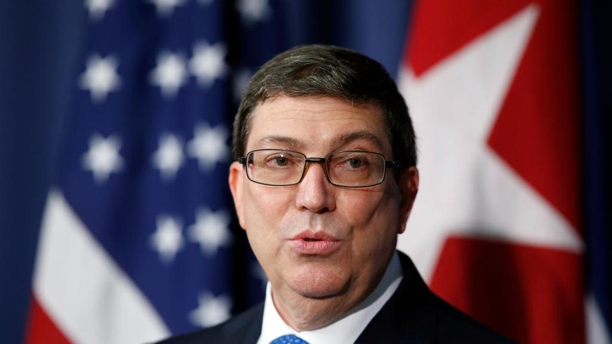 El canciller cubano Bruno Rodríguez habla en el club nacional de prensa en Washington, el 2 de noviembre.