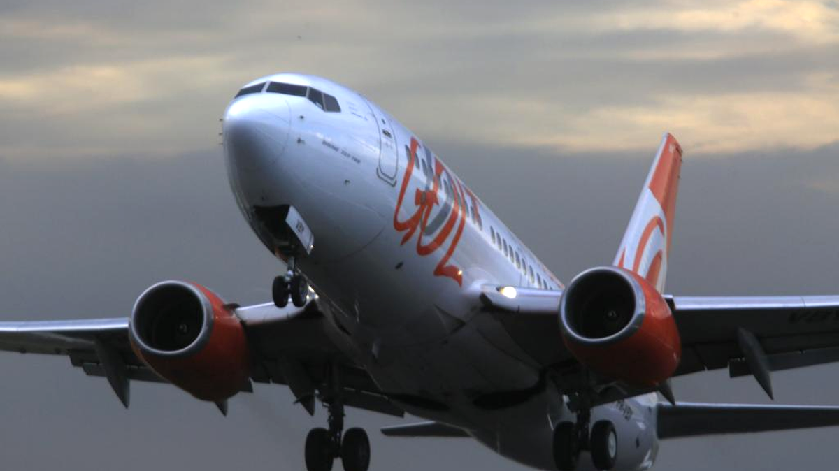 Foto de archivo de un avión de la compañía brasileña Gol. 
