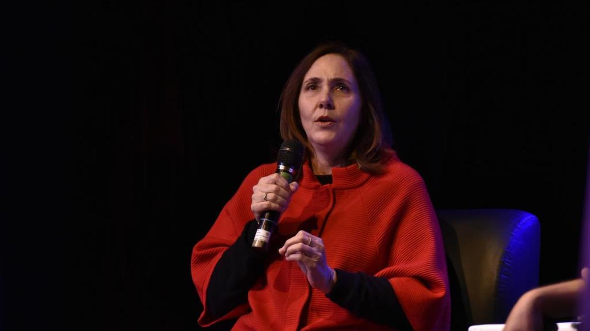 La directora del Centro Nacional de Educación Sexual (Cenesex) de Cuba, Mariela Castro, habla durante una conferencia el sábado 11 de marzo de 2017, en Guadalajara (México).