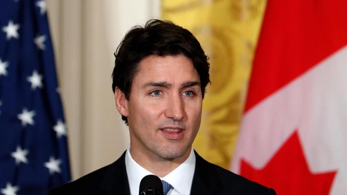Justin Trudeau, el primer ministro canadiense durante una conferencia de prensa en la Casa Blanca en Washington el 13 de febrero del 2017.