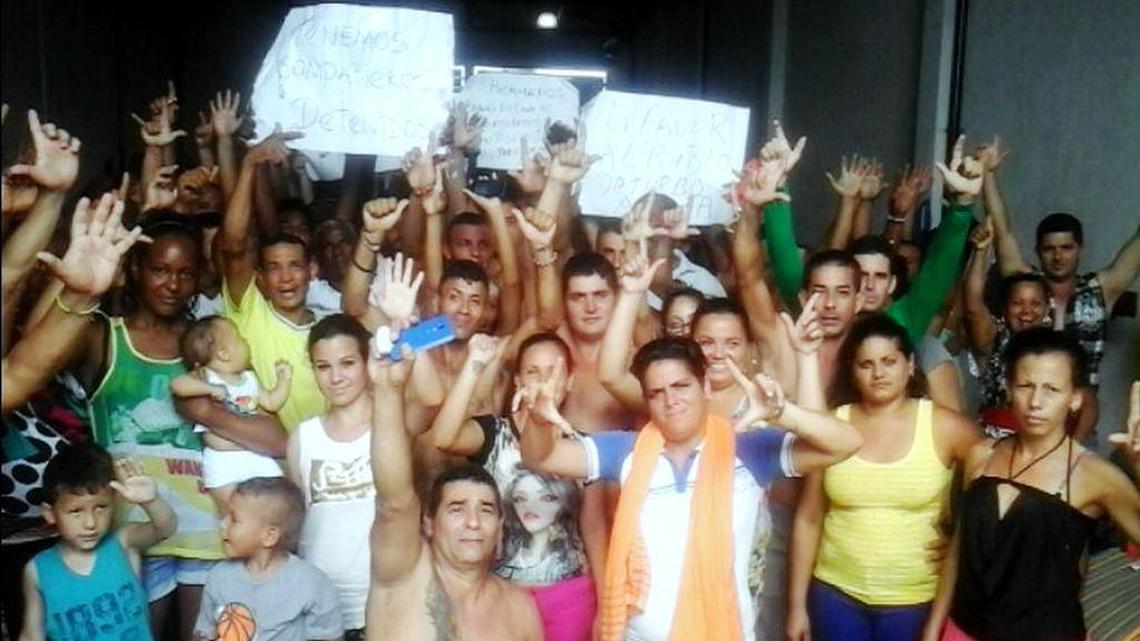 Cubanos varados en Turbo, Colombia.