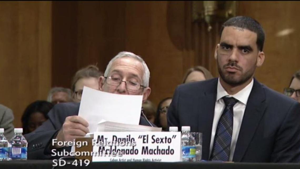 Danilo Maldonado comparece ante una comisión del Senado de EE UU.