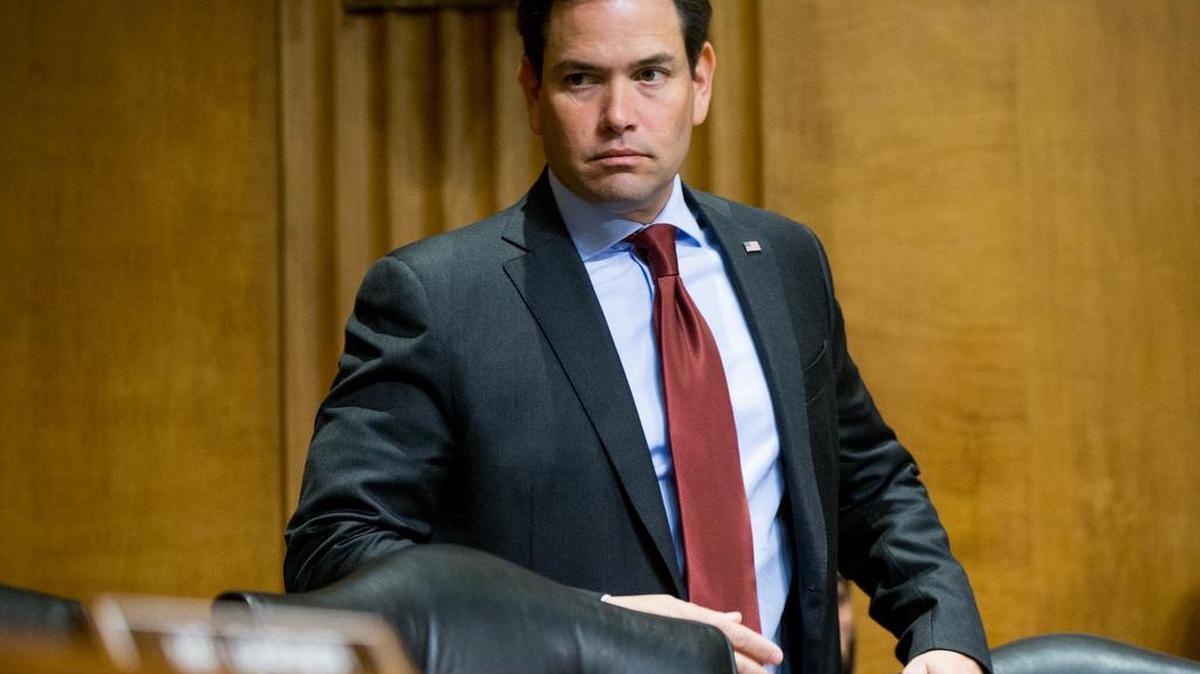 El senador Marco Rubio, republicano de Florida, durante una audiencia en Washington el 5 de abril.