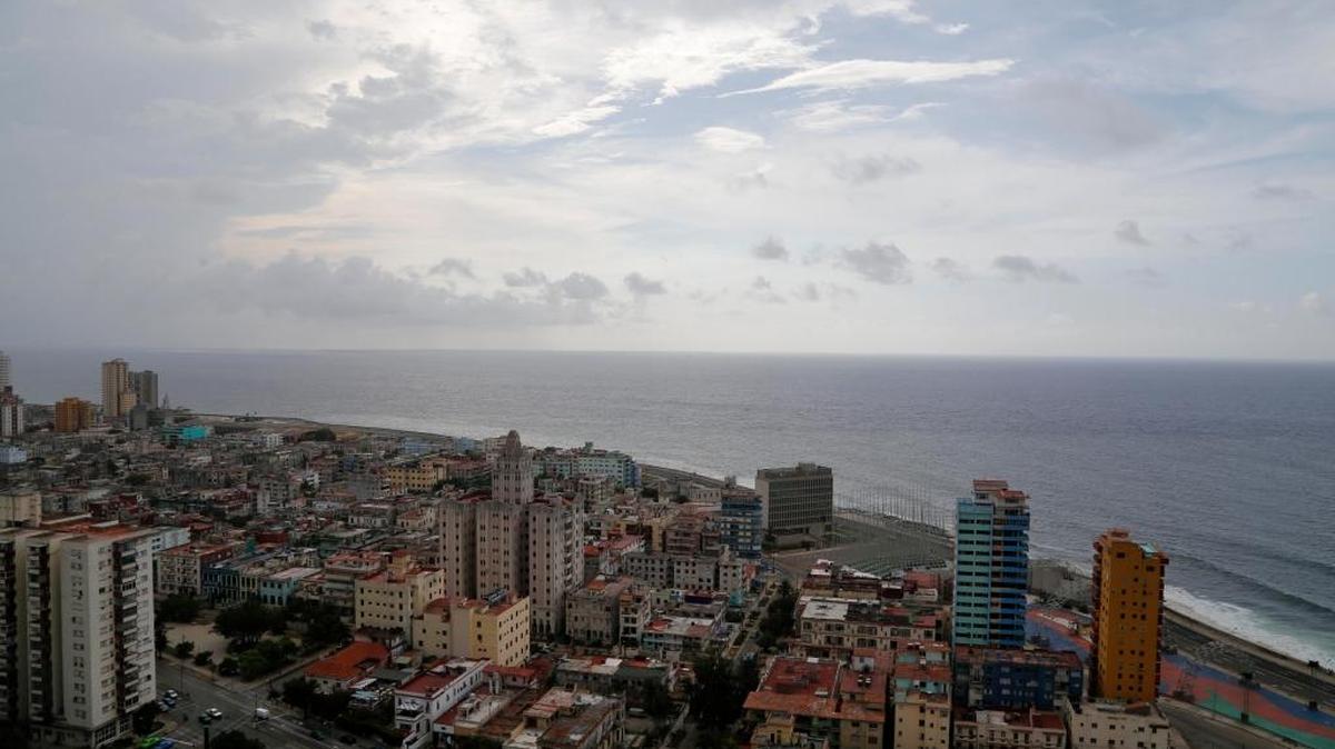 Vista costera de La Habana, Cuba.