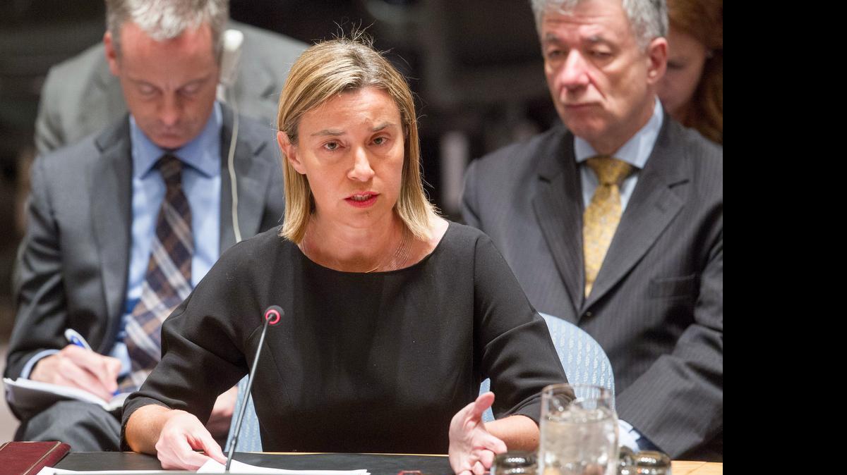 
Federica Mogherini, alta representante de la UE para Asuntos Exteriores. 
