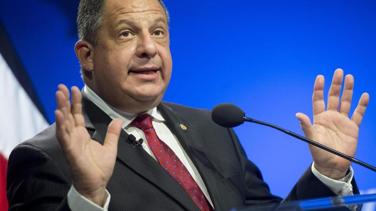 El presidente de Costa Rica, Luis Guillermo Solís.