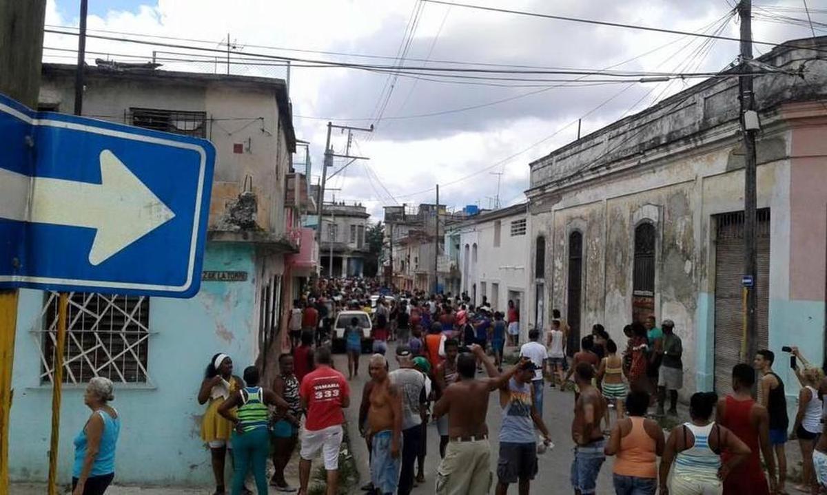 Protestas en La Habana el 13 de septiembre del 2017.