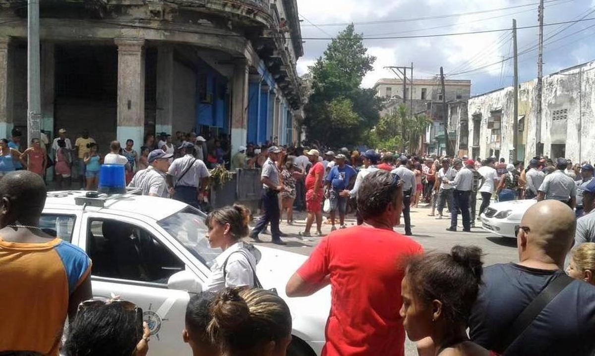 Protestas en La Habana el 13 de septiembre del 2017.