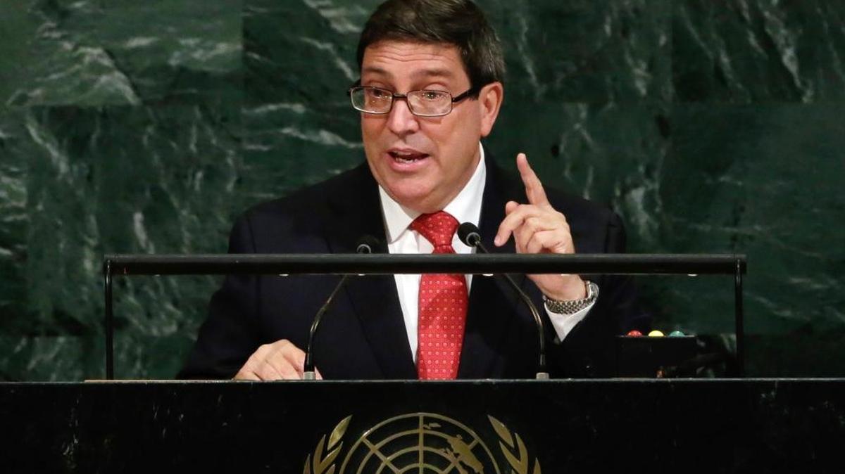 El canciller cubano Bruno Rodríguez el 22 de septiembre en Naciones Unidas