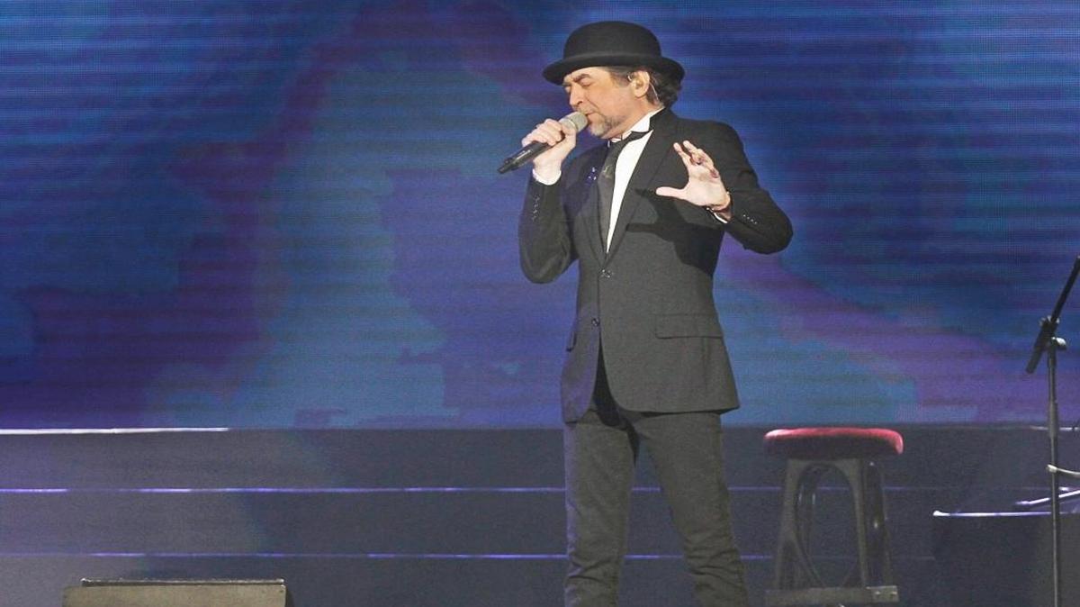 El cantante español Joaquín Sabina en el concierto ‘Dos Pajaros Contraatacan’ en la AmericanAirlines Arena de Miami, en noviembre del 2012.