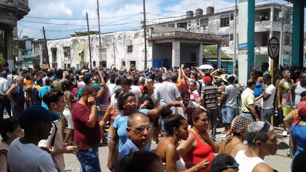 Protestas en La Habana el 13 de septiembre del 2017.