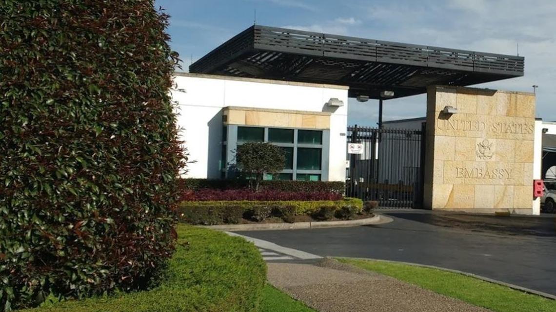 Sede de la Embajada de Estados Unidos en Bogotá, Colombia.