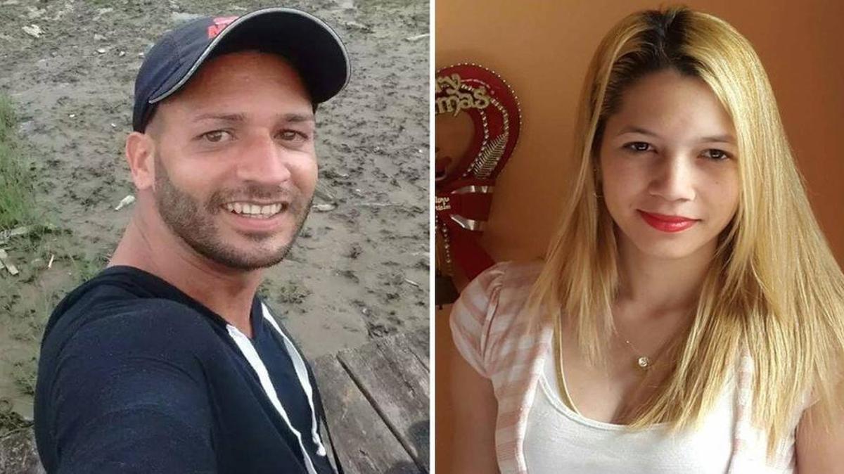 Dunieski Eliades Lastre, izquierda, y Edelvis Martínez Aguilar, migrantes cubanos asesinados en Urabá, Colombia.