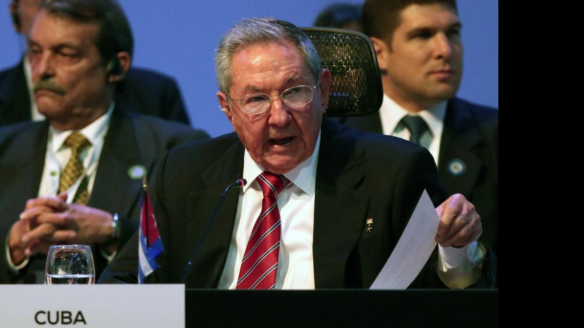 
El gobernante cubano Raúl Castro durante la inauguración de la III Cumbre de la CELAC, el 28 de enero de 2015 en San José, Costa Rica.
