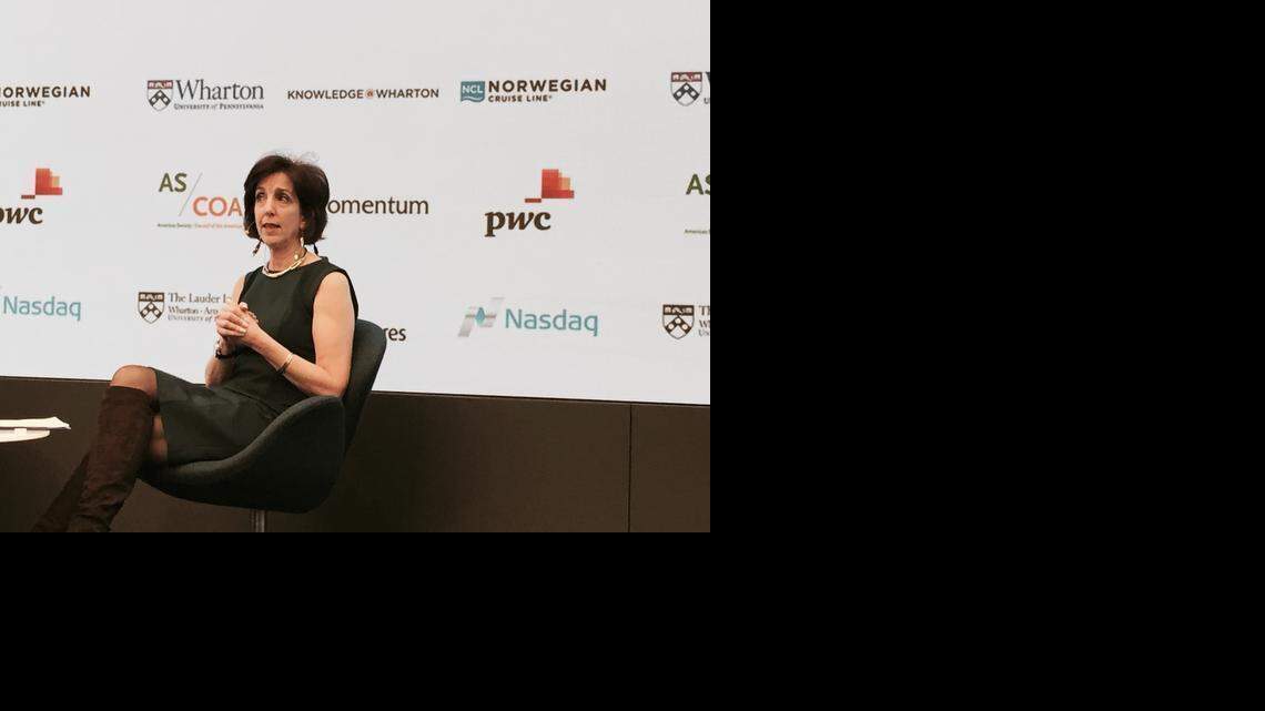 
La subsecretaria de Estado, Roberta S. Jacobson, durante su participación en la conferencia “Oportunidad en Cuba” realizada en Nueva York.
