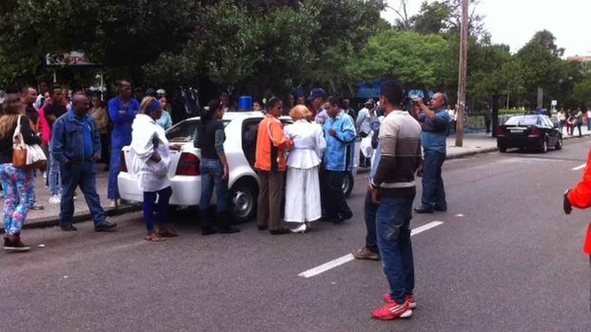 Damas de Blanco en el momento de su detención en La Habana durante el Día de los derechos humanos el pasado año.
