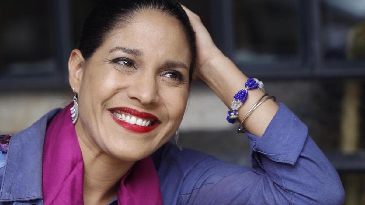 La cantante cubana Haydée Milanés durante una entrevista en Ciudad de México (México). Después de un periodo en el que sintió la necesidad de tomar "distancia" profesional con su padre, Haydée Milanés lleva a los escenarios la música con la que creció.