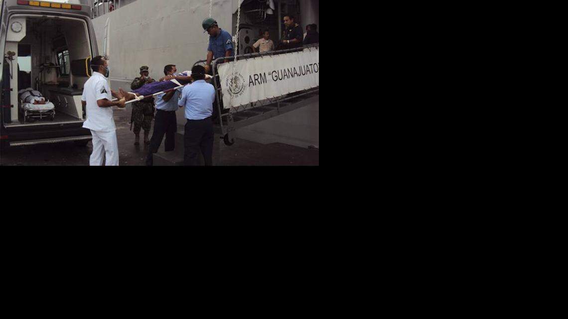 
Los cubanos cuando eran rescatados en Yucatán a fines de agosto
