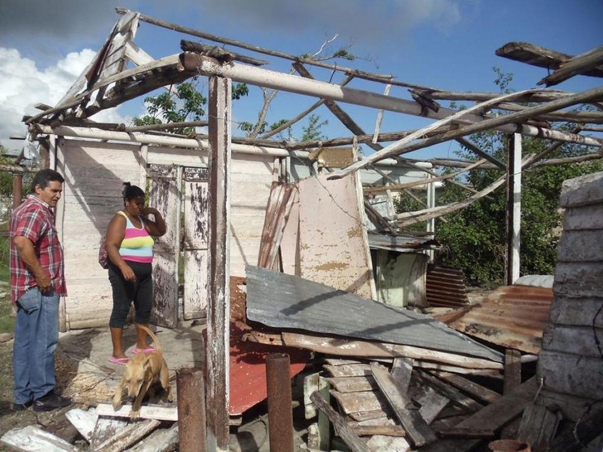 La vivienda de Iris Leidy Cedeño es una de las más de 400 afectadas en el consejo popular Aracelio Iglesias, en Yaguajay, en Santa Clara.