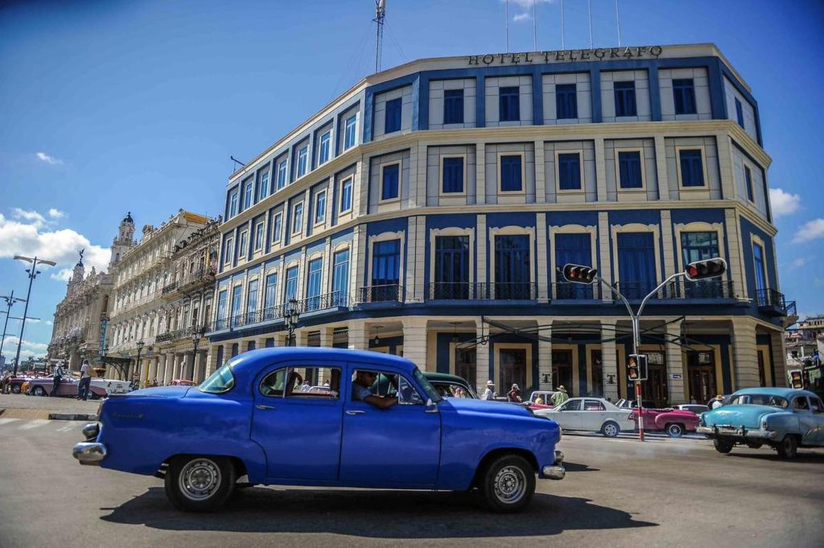Vista del Hotel Telégrafo en La Habana. Cuba ha reaccionado con rechazo a las nuevas medidas anunciadas por Estados Unidos para restringir las relaciones comerciales con 180 entidades de la isla.