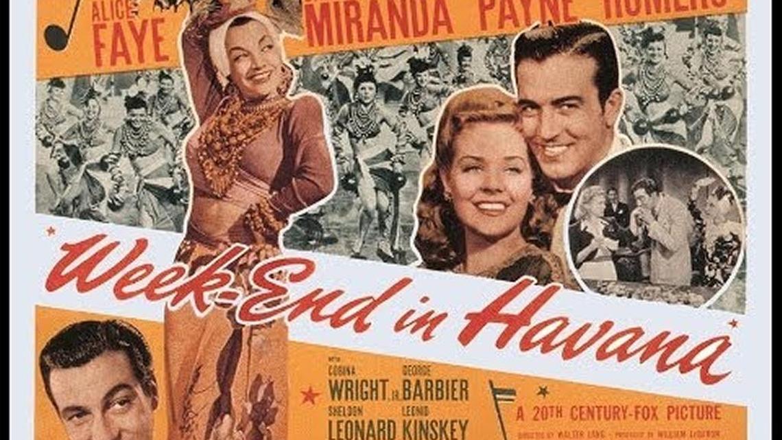 Cartel de propaganda de ‘Week-End in Havana’ (1941)