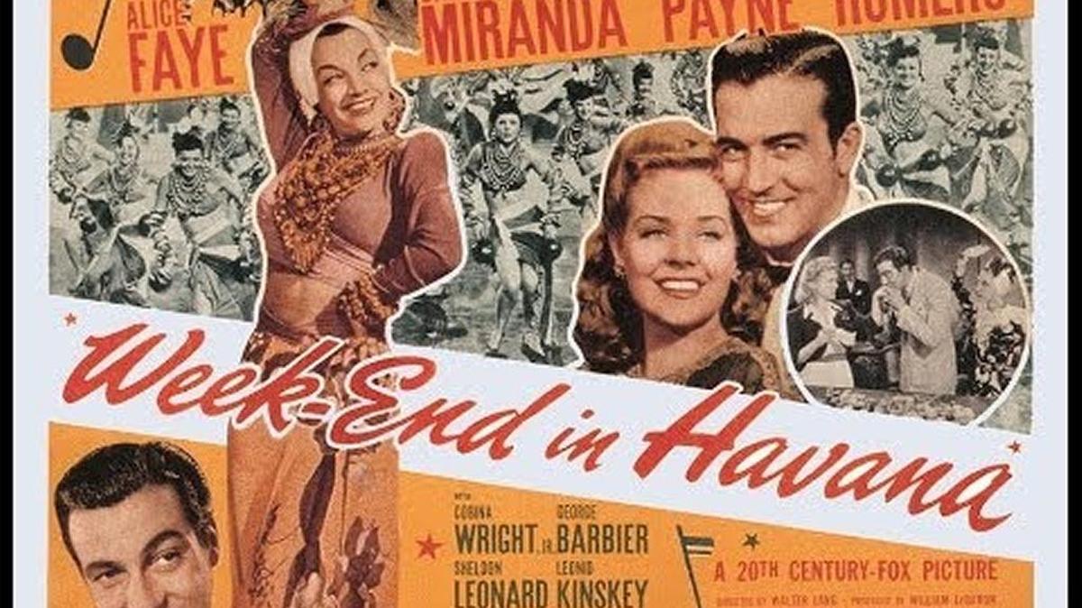 Cartel de propaganda de ‘Week-End in Havana’ (1941)